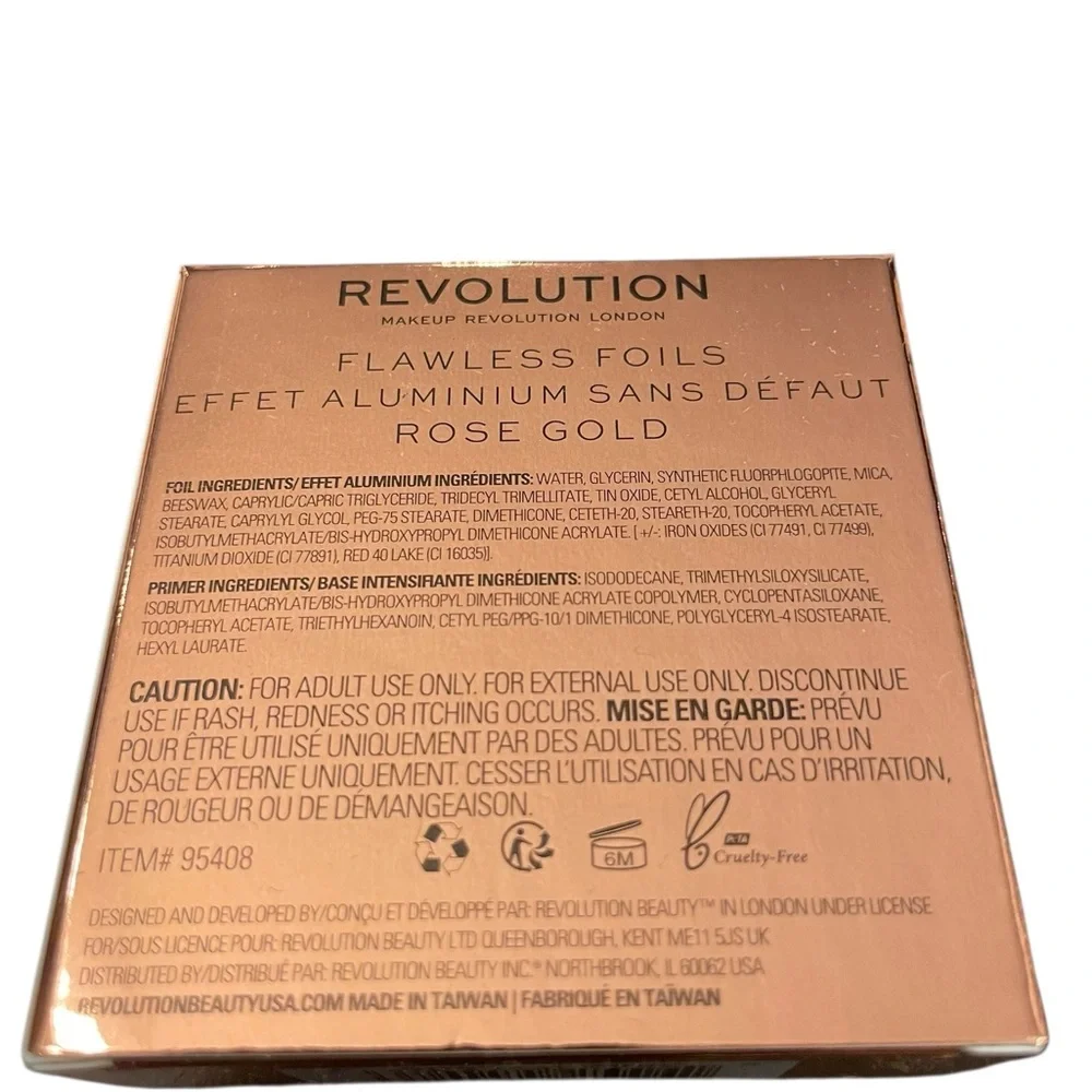 REVOLUTION Flawless Foils Eye Foil Intensifying Primer Metallic New‎ Rose Gold